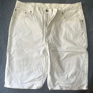 Levi's Men's White Jean Shorts